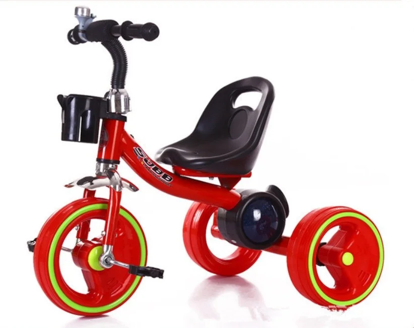 China New Popular Baby Tricycle  by Led Light Flash Wheel / Kids Outdoor Toys 3 Wheel Tricycle for Children / CE Children Trike