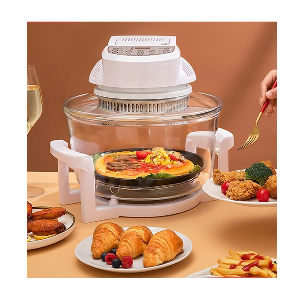 Infrared Convection Halogen Oven Countertop Cooking Prepare Quick Healthy Meals for French Fries & Chips