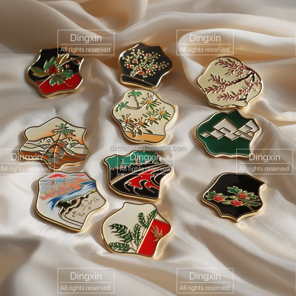 Customized Brooches Weather Forecast Pattern Badges Metal Pins Unique Styles For Brand Promotion Activity And Team Building