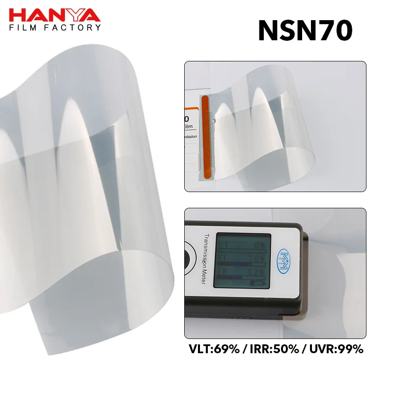 HANYA High transmittance Sputtering nano ceramic film with 5 years warranty