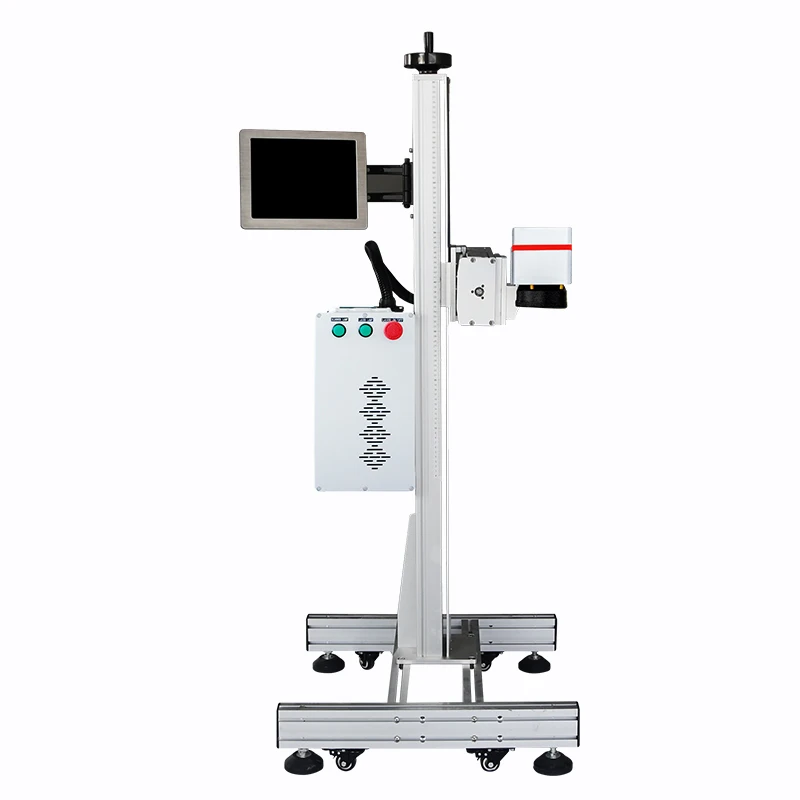 Laser Marking Machine 20w 30w 50w Fiber Co2 UV Online High Speed Flying Laser Engraving Printing Machine