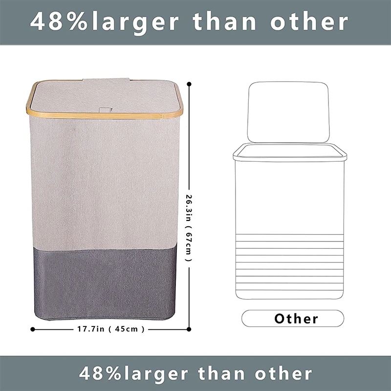 Collapsible Laundry Baskets with Wheels and Removable Laundry Bag Laundry Hamper with Lid