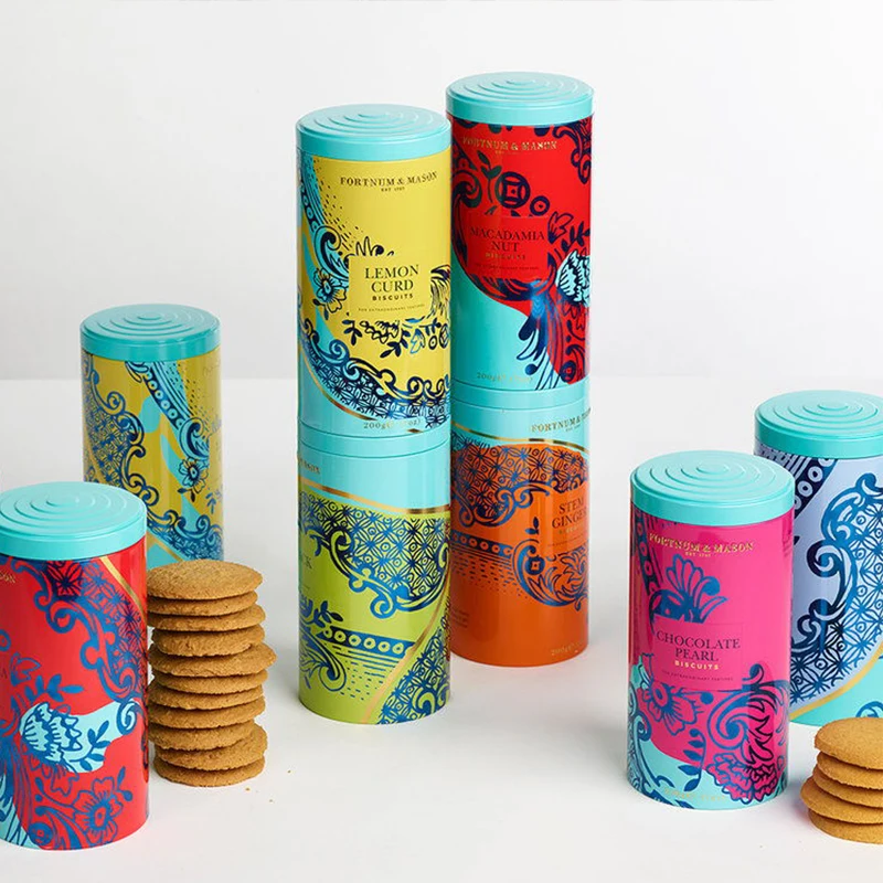 New Style Food Grade Empty Packaging Container Gift Cookie Rose Tea Coffee Bean Green Tea Tin Jar Cans