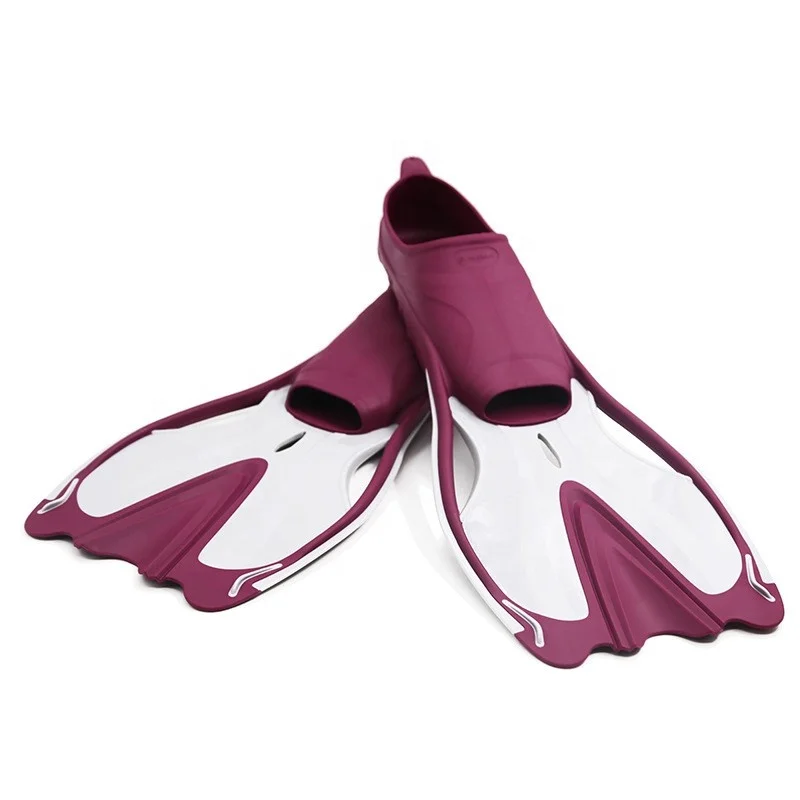 Professional Silicone Snorkeling Diving Flippers Training Mid Length Style Diving Freediving Fins Footpockets Diving Fins