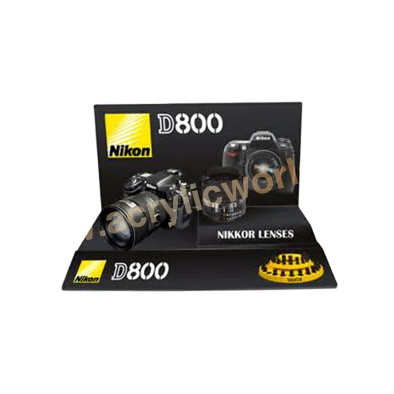 Customized china factory acrylic camera Display stand with LCD/acrylic LCD display stand accessories display counter