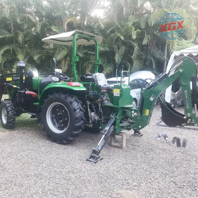Hot sale 60hp 70hp 4wd farm garden tractor for agriculture with front loader and excavator