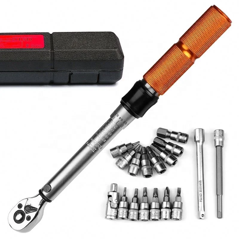 Набор динамометрических ключей DR 1-25 нм для велосипеда, комплект инструментов для ремонта велосипеда, механический гаечный ключ с храповым механизмом, ручные ключи, 1/4 дюйма