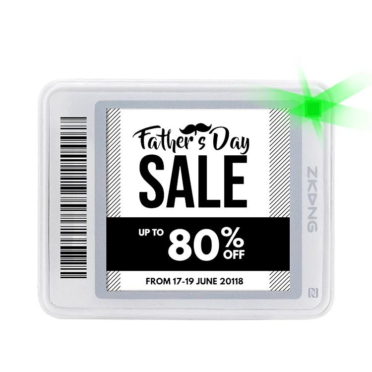  Zkong Best Selling Digital Epaper Price Tag Cheap Nfc Epd Eink Esl Electronic Shelf Label