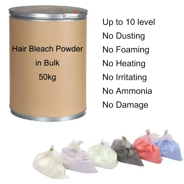 Manufacturer wholesale best seller high quality professional OEM hair color dye fade organic dust free bleaching powder