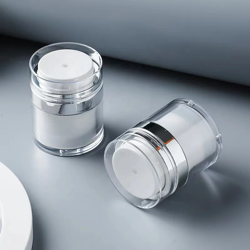 15g 30g 50g PCR cosmetic acrylic vacuum airless cream jar face skin care cream packaging