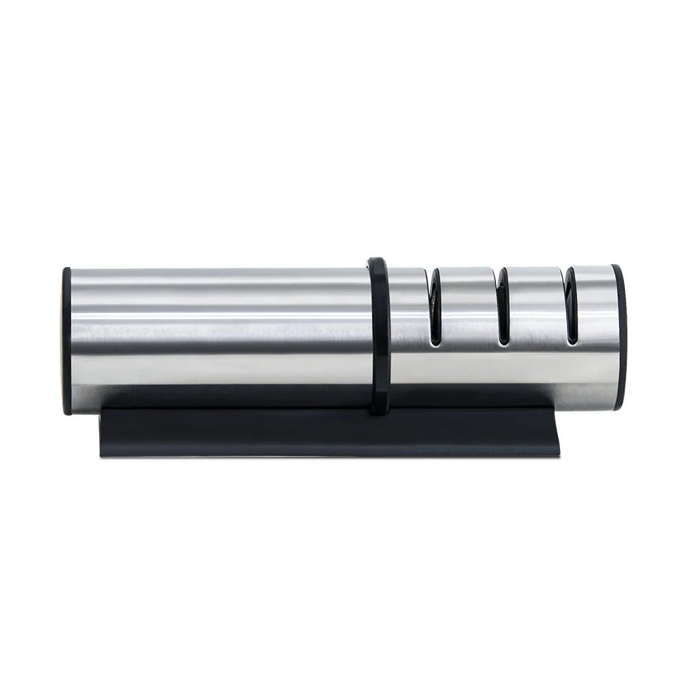 Professional 3 Stage Grinding Kitchen Knife Sharpen Stone Corundum Manual Non-slip Base Blade Sharpening Machine Knife Sharpener