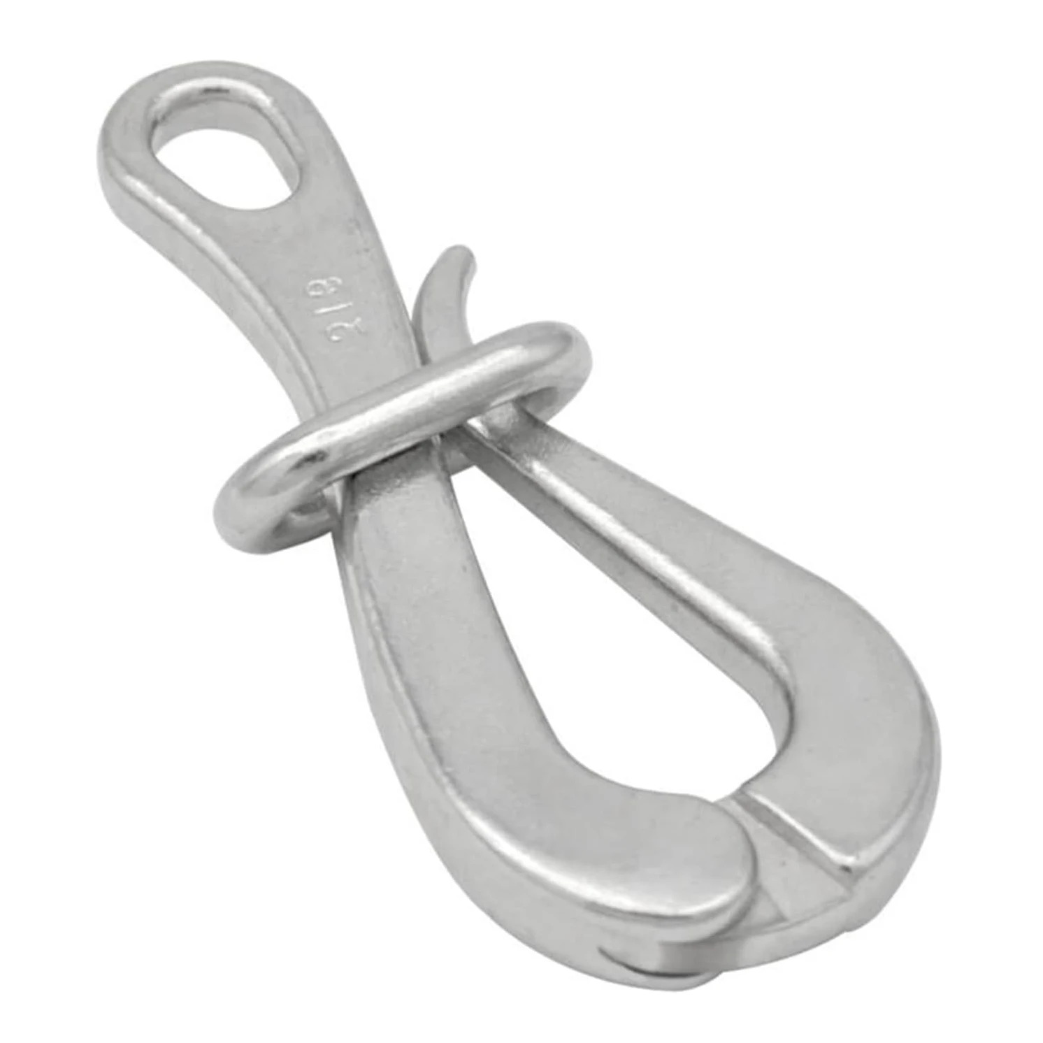 Stainless Steel Marine Quick Release Eye Folding Loop Pelicans Hook