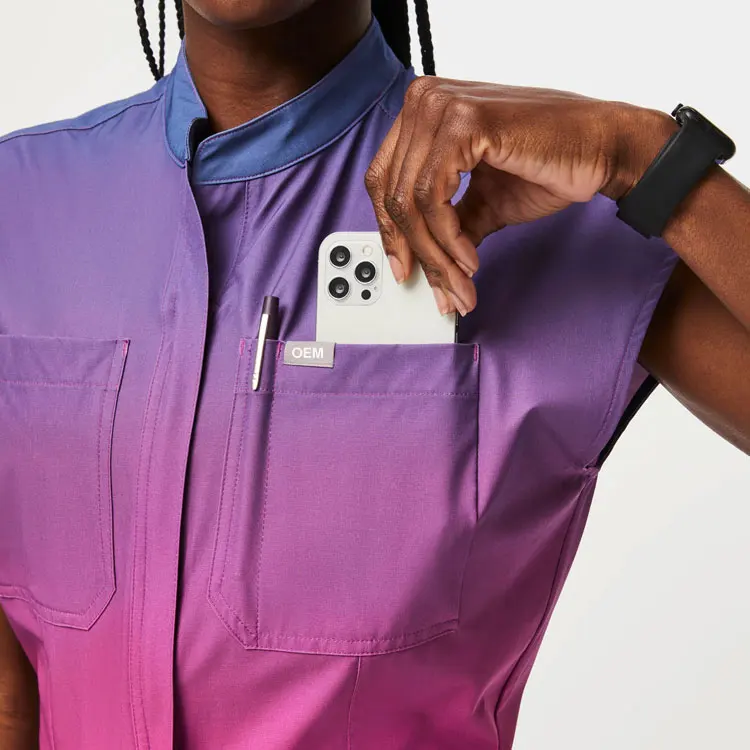 NEW Beauty salons Medical hospital scrubs uniforms Hospital Uniforms Female Nursing Scrub Sets with pockets