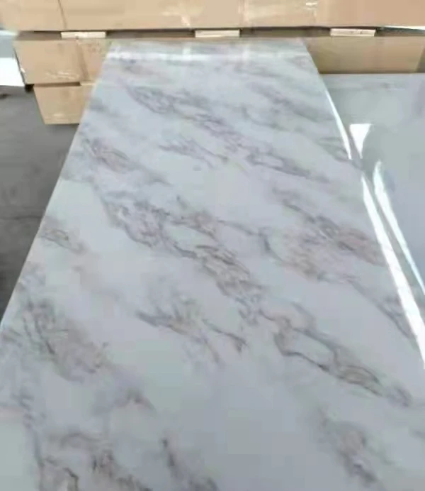 Hot sale waterproof & fireproof flexible 3mm pvc marble sheet uv panel importer