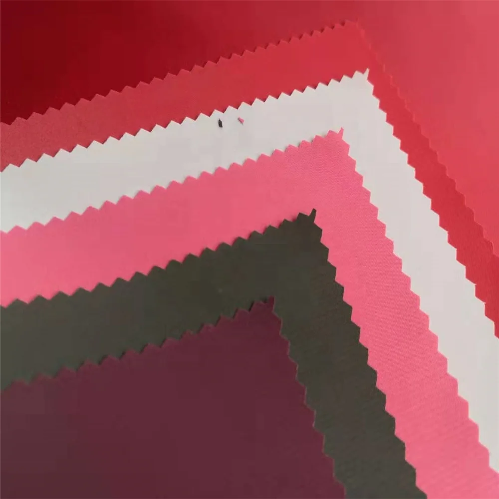 
polyester waterproof raincoat fabric/190T 0.18mm pvc coated taffeta fabric 