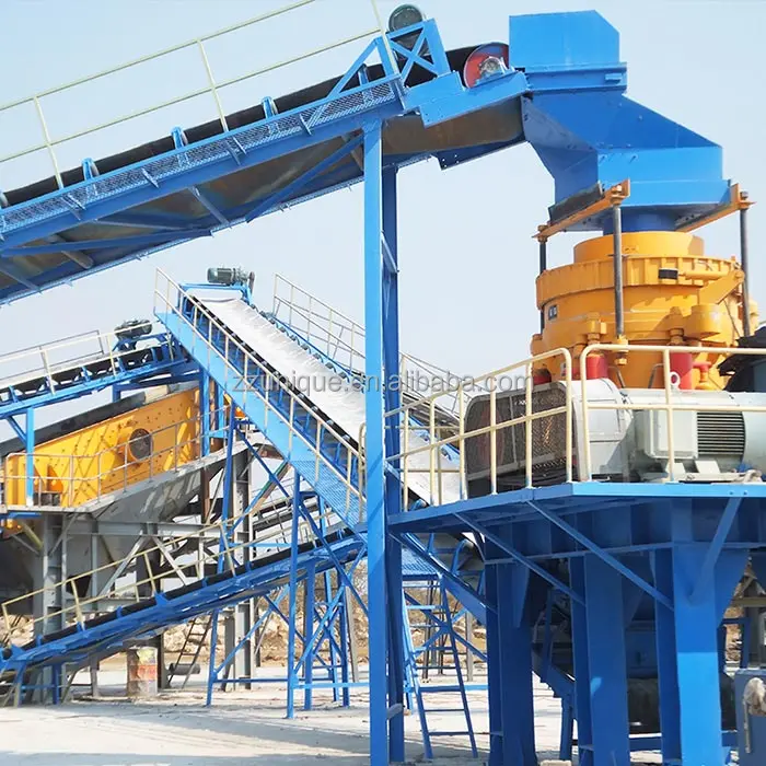 Уникальная линия дробления каменной руды машина для базальта установка производства камня Гранитная дробилка продажи