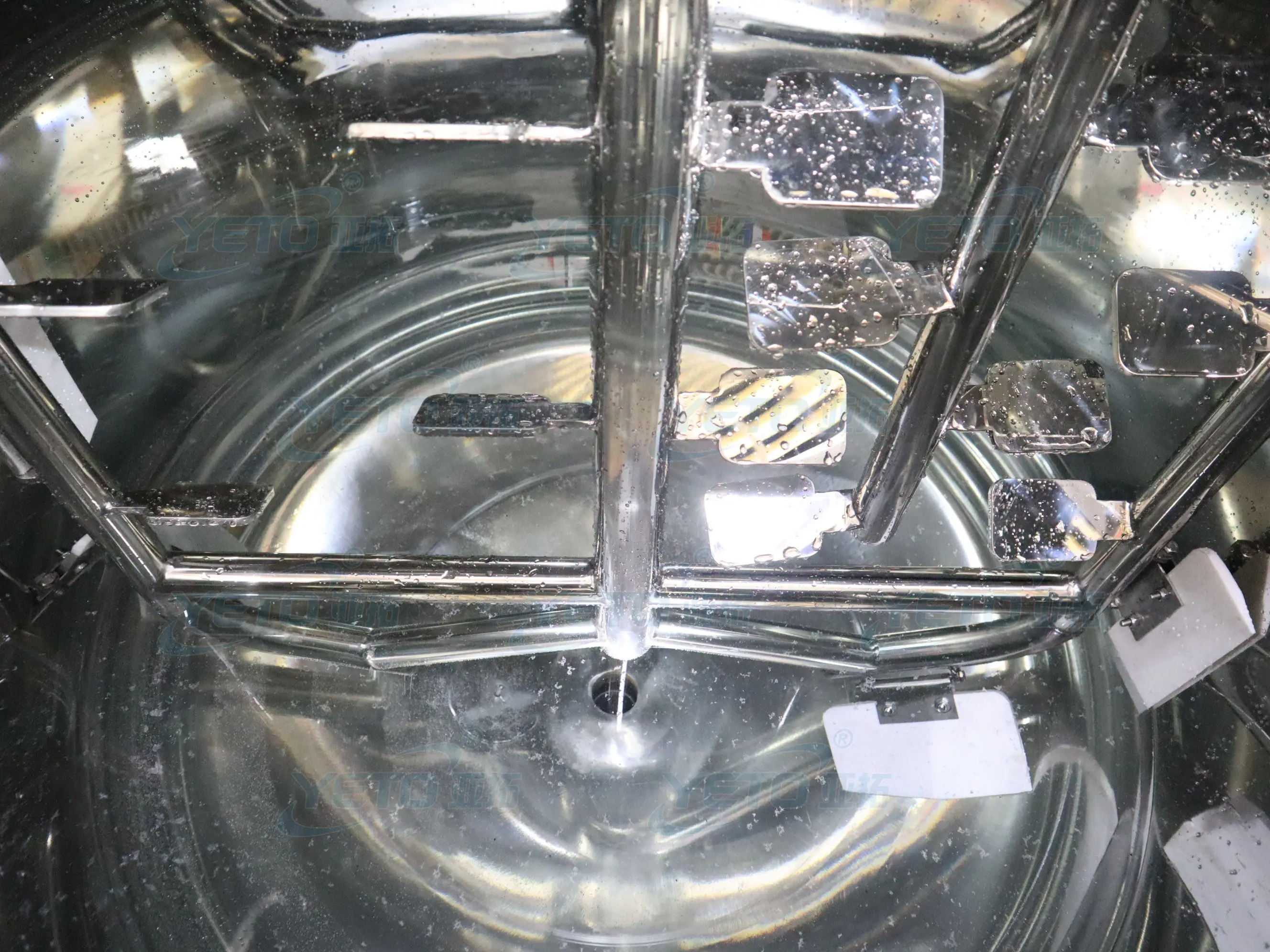 YETO shampoo production Line liquid soap dispenser mixer making machine mixing tank with heater milk homogenizer price