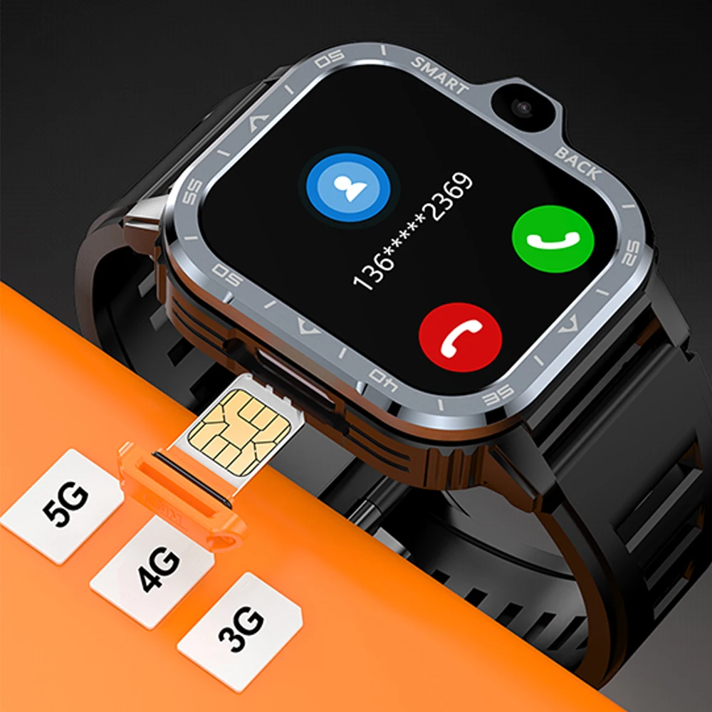 4G GPS Tracker 2023 Newest 2.02 inch Full Touch Screen Smartwatch Reloj Inteligente Wireless Charging Smart Watch for kids