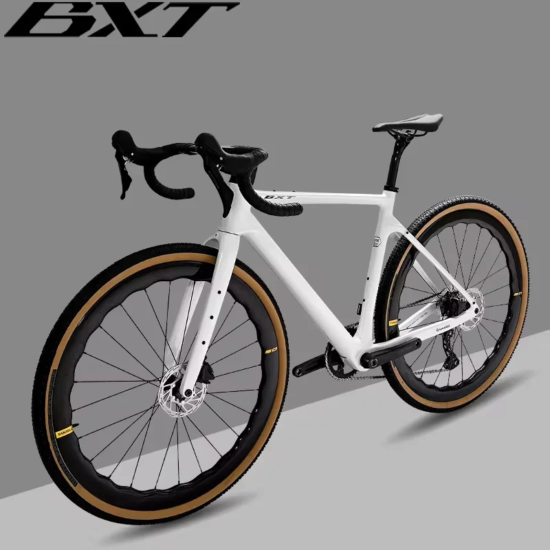 BXT Discounted Gravel Bike Carbon Fiber Disc Brake super light Road Bikes BSA Full Internal Routing 11S Carbon Gravel Bicycle