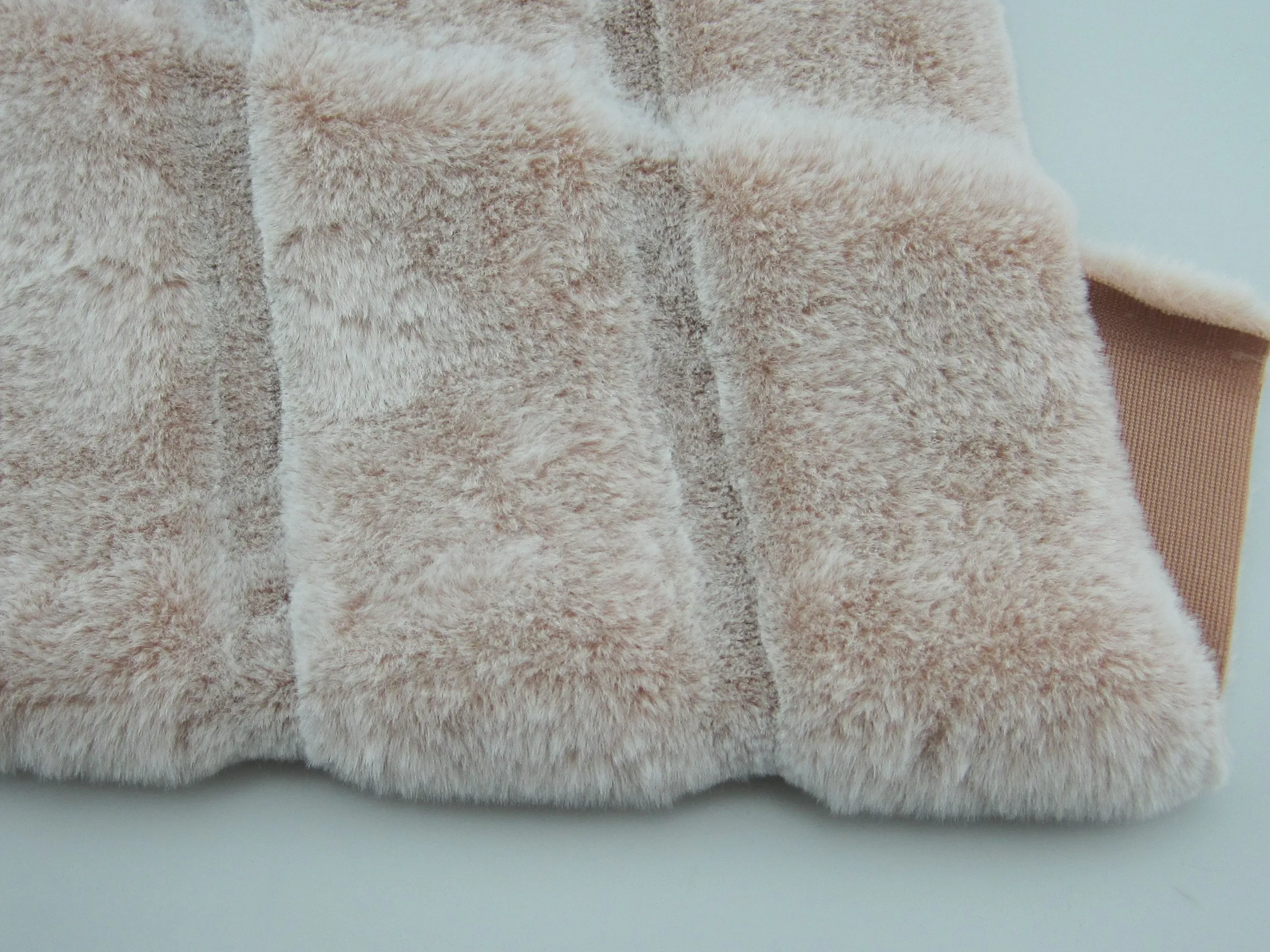  Discharge Printing Cutting groove Faux Rabbit Fur Fake fur For Vest/ Garment /Home