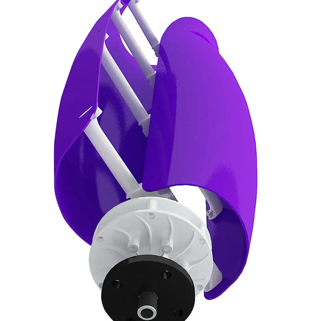 Tulip Vertical Axis Wind Turbine 100W 200W 300W CE 3 Phase AC Pma Wind Turbine Off Grid System 3years 12v/24v 12~24V CN;SHN 1.1m
