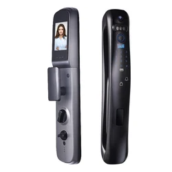 New Arrival Top Security smart Door Lock with Camera, Fingerprint Digital Password TUYA Door Lock