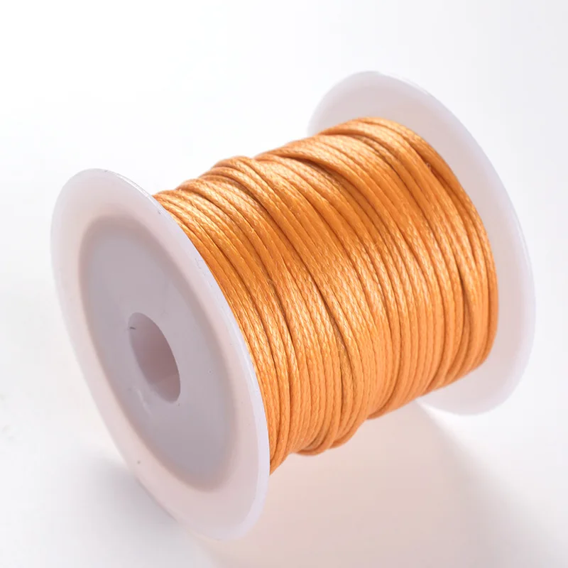 Beading String Threads Knotting Braiding Round for DIY Macrame Necklace Jewelry Making 1mm Black Korean Waxed Polyester Cord