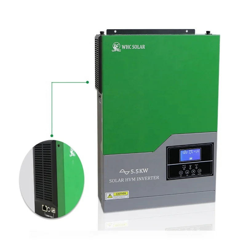  WHC 5.5KW 5500 Вт MPPT Гибридный инвертор без аккумулятора Высокая частота инвертора солнечной энергии 48 В постоянного тока до 220 переменного Китай
