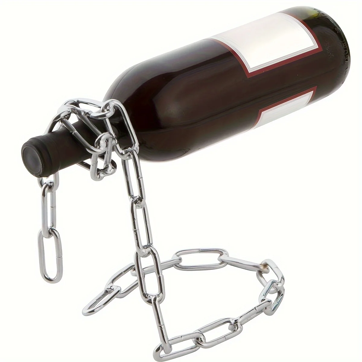 Kitchen Restaurant Wine Cellar Bar Decoration Creative Magic Hanging Iron Chain Wine Rack Wine Bottle Display Rack Bracket