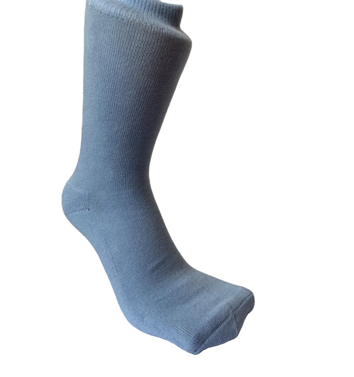 Wholesale Cheap Novelty Fishnet Handmade Cotton Blue Cushioned Women GYM Crew Yoga Socks