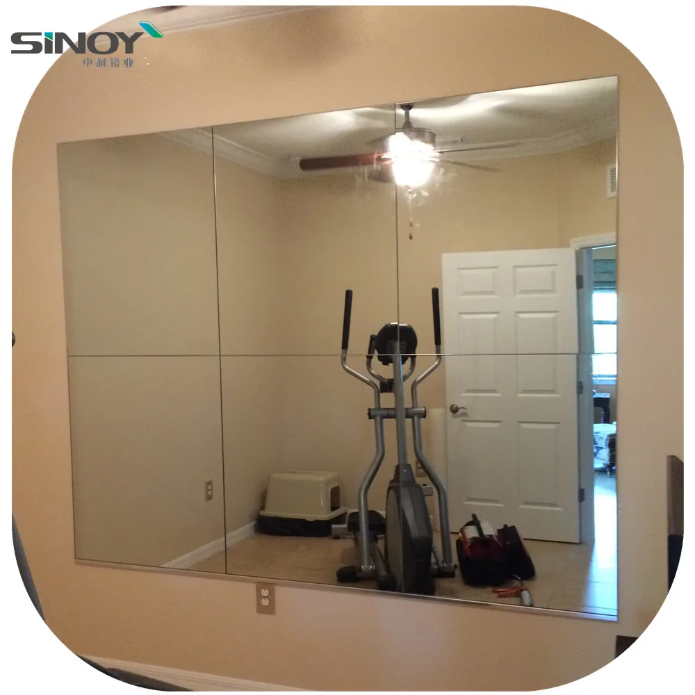 Cheap china Large modern frameless gym mirrors and dancing room mirror