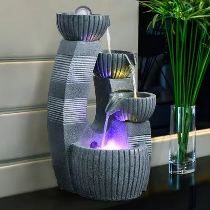 Shangpin GLG666-AP1 Garden Plant Geometric Shape Outdoor Water Fountain Waterfall For Home And Garden Decorative Items Fountains