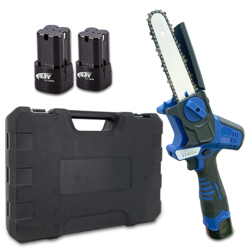 21V Battery Powered 6' Pruning Mini Chainsaw Woodworking Handheld Electric Tree Cutting Cordless Chain Saw