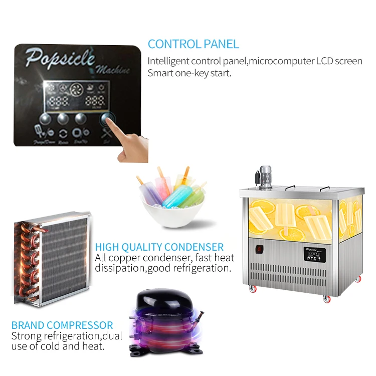 MK-PM80 popsicle ice cream machine floor model commercial hot sale 220v 50hz