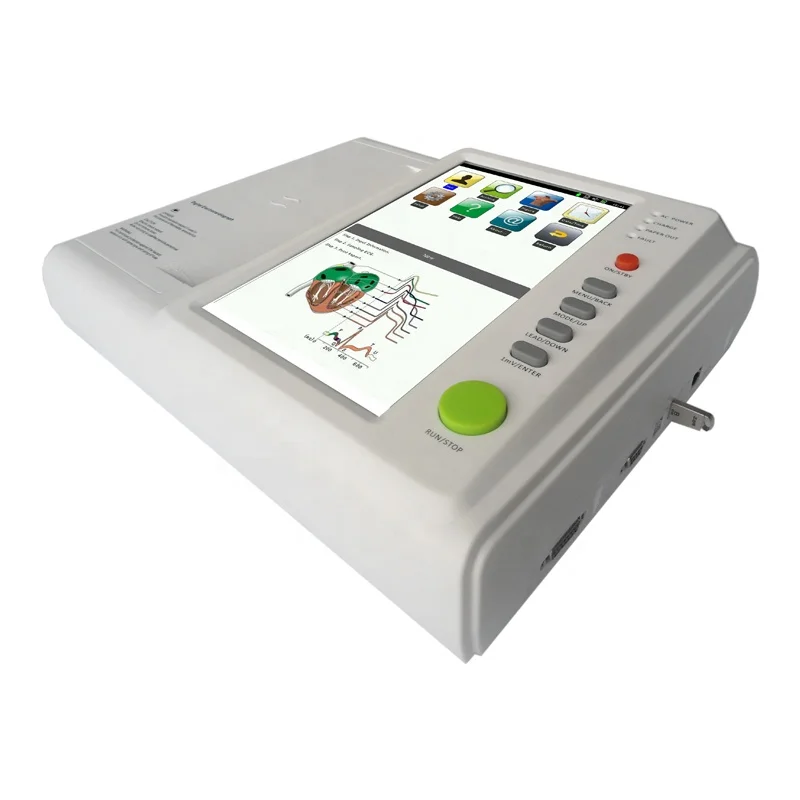 3 6 12 channel digital electrocardiogram electrode 12 lead ecg holter monitor portable electrocardiograph device machine price