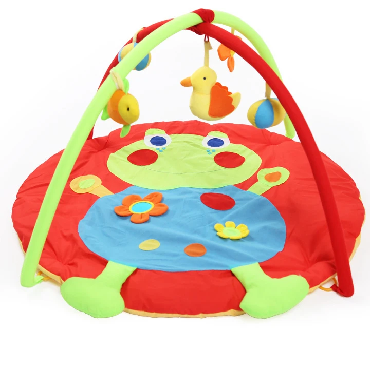 OEM Rattan Baby Play Gym Music Activity Floor Mat tapete para bebes Crawling Cow Baby Play Mat Gym Tummy Time  Baby Gym Play Mat
