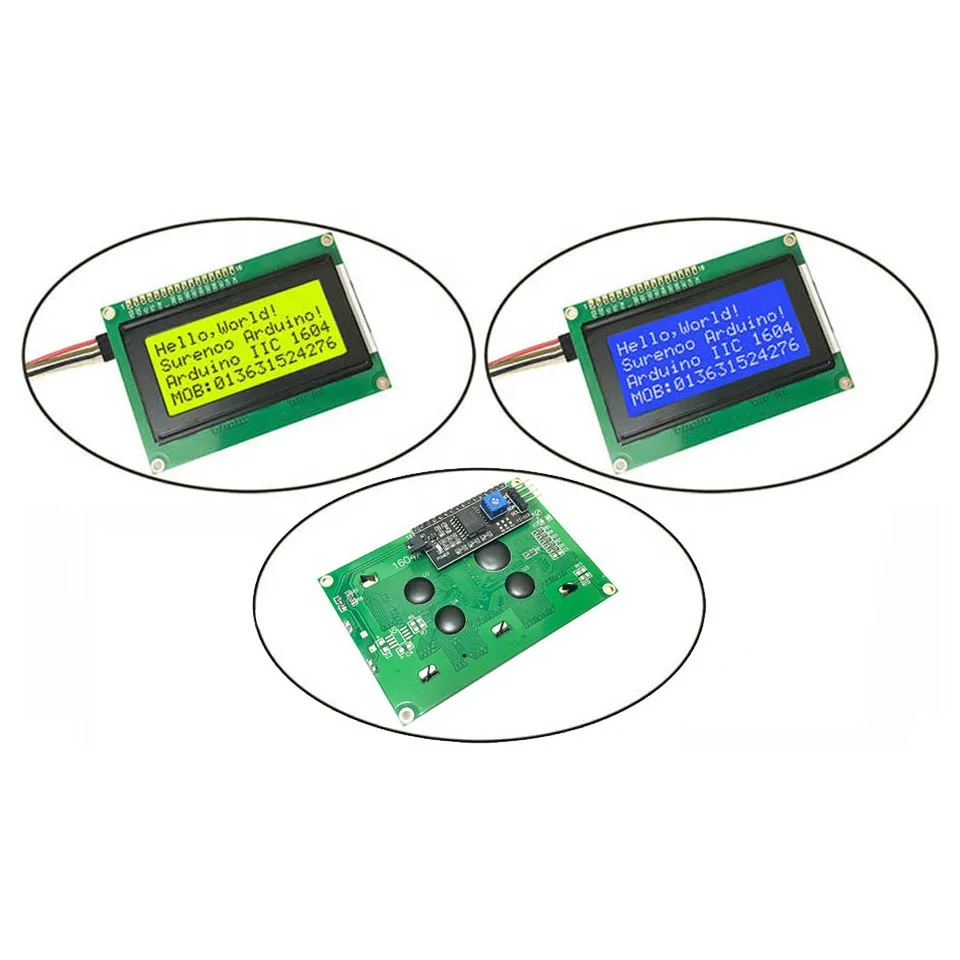 164 1604 16X4 Serial I2C IIC Blue Negative Character LCD Module Display Screen Panel LCM with LED Backlight English & Japanese