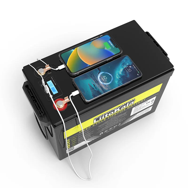 liitokala 12v lifepo4 battery 280Ah 320Ah lifepo4 real capacity smart BMS 150A/600A discharge 4000 cycles with LCD USB output