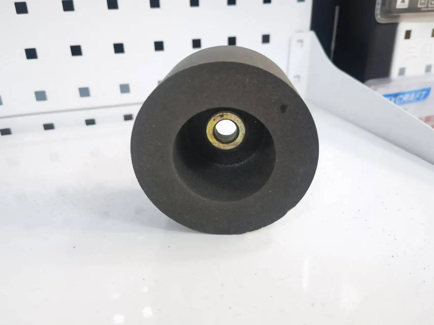 Pexmientas 5/8-11 Thread 4 inch 120 Grit Abrasive Resin Cup Shaped Silicon Carbide Stone Grinding Wheel