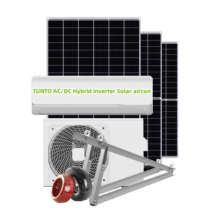 AC DC Hybrid inverter solar  air conditioner 9000BTU 12000btu 18000btu 1HP for hotel home container camping
