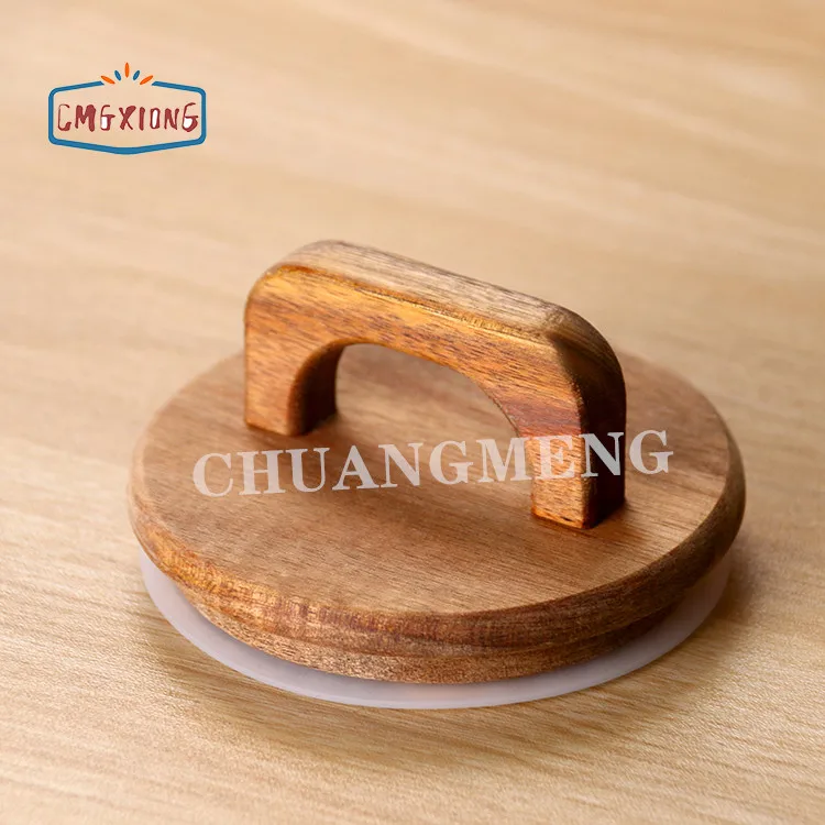 Kitchen Use 500ml 14oz High Borosilicate Airtight Clear Glass Storage Jars With Bamboo Lids