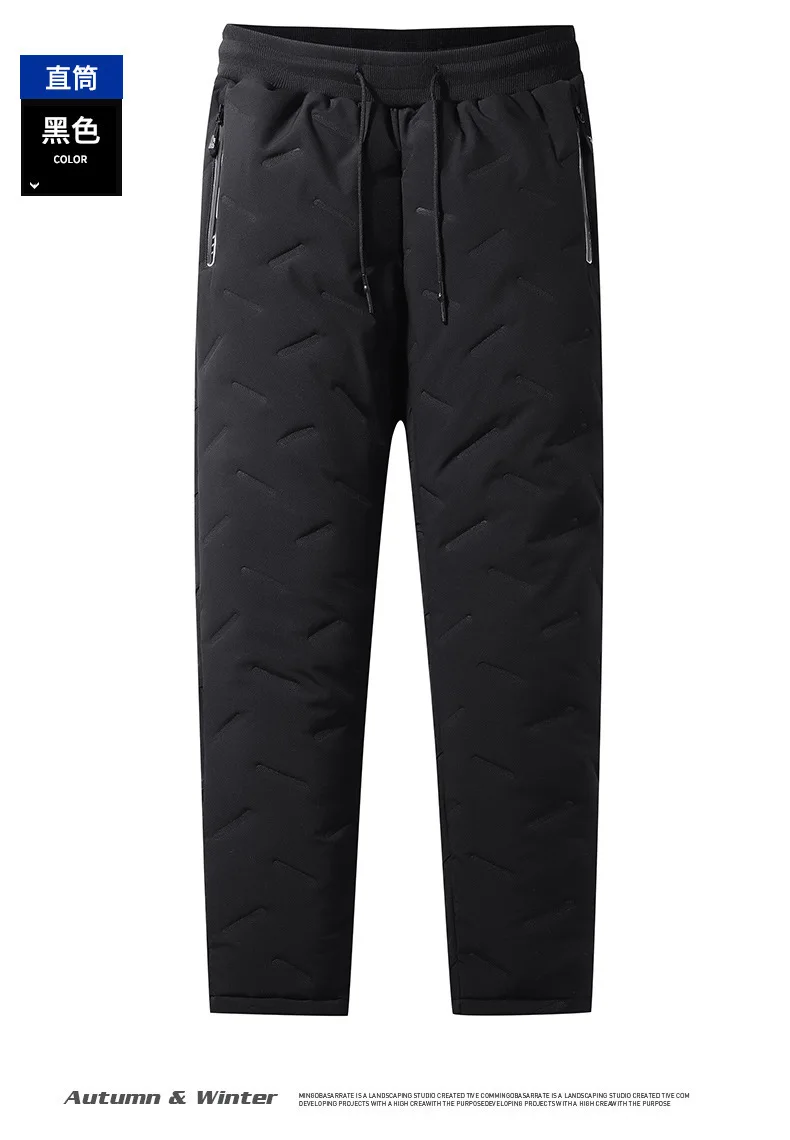 Liu Ming Hot Selling Wholesale 2024 Trending Winter Men Fashion Lambswool Warm Thick Sweatpants Joggers Plus Size Trousers