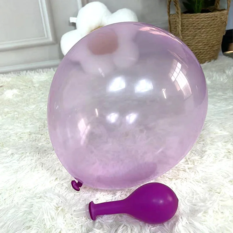 Neon party 10 12 inch transparent 7 color star heart round  bar disco decoration latex glow in the dark luminous balloons