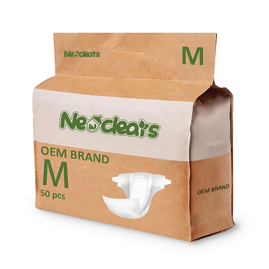 A Grade  high absorbent biodegradable eco friendly bamboo baby diaper nappies China factory