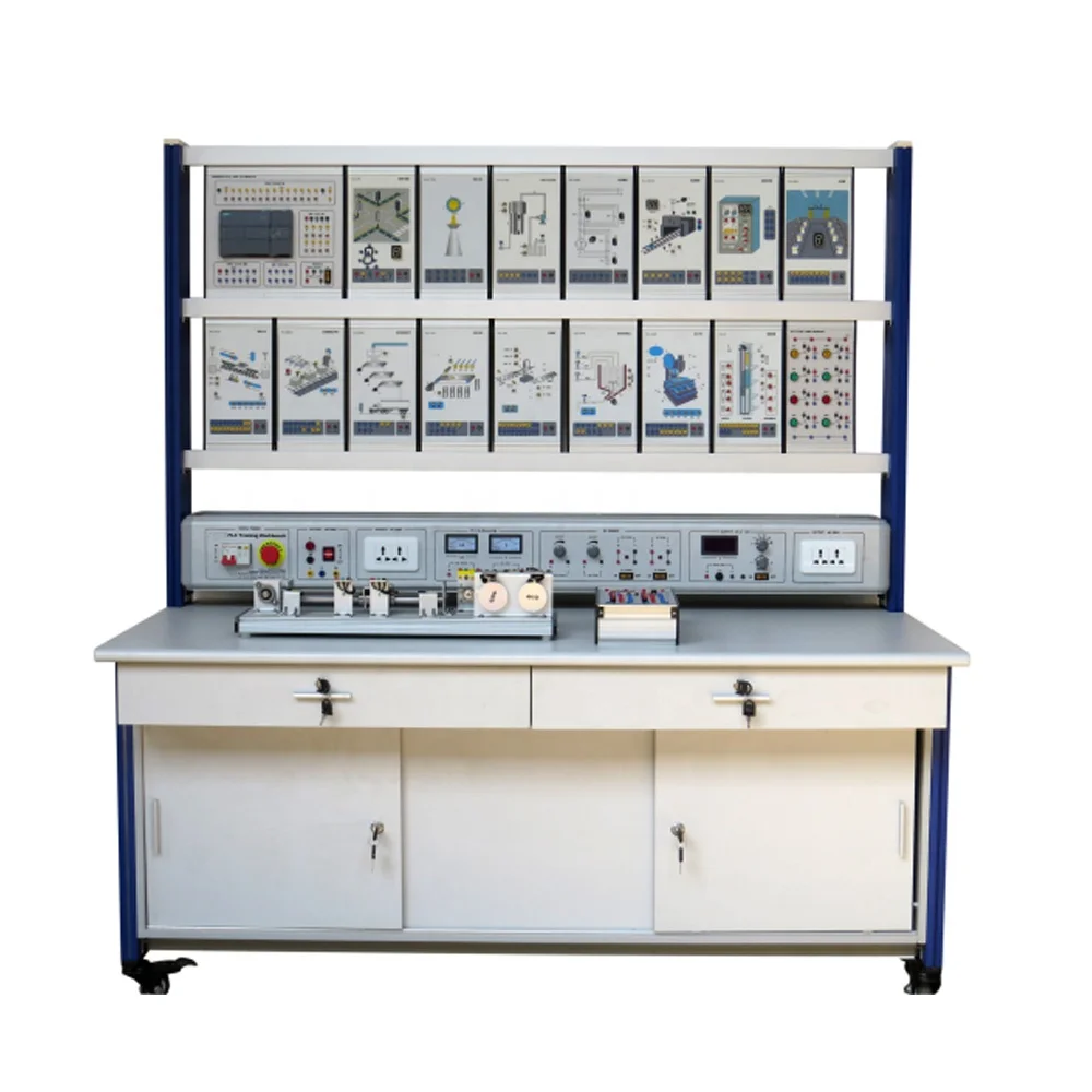 PLC Trainer With Movement Mechanism Vocational Training Equipment Electrical Automatic Trainer