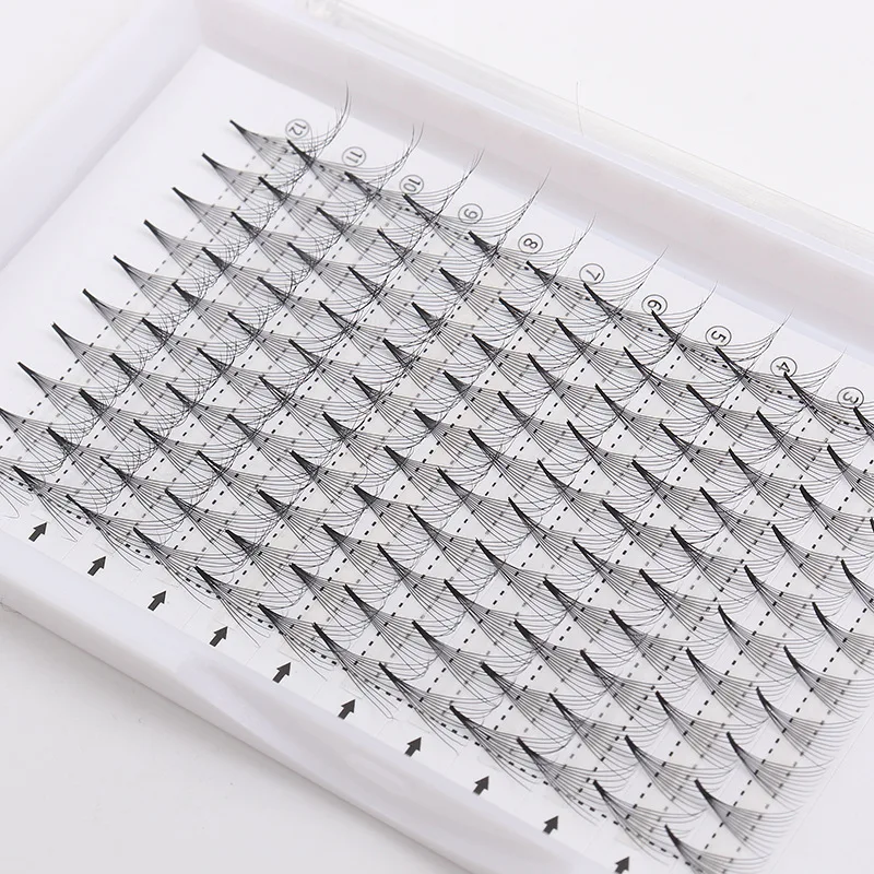 Pre made loose fans lash extension wholesale 3D 4D 5D 6D 8D 14D Premade Volume Fans Lashes free design logo card