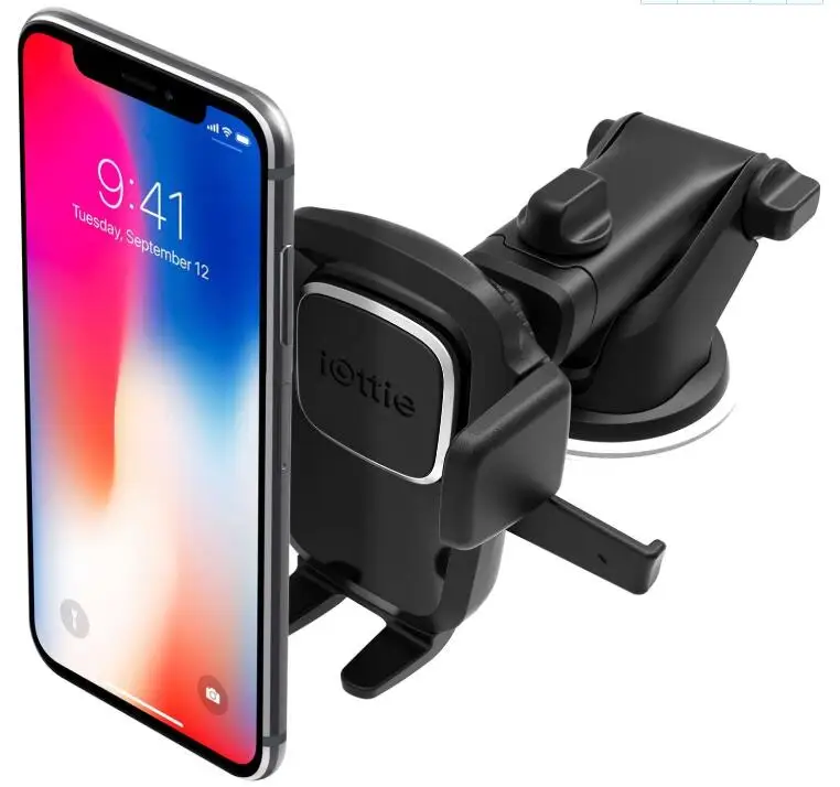 Easy One Touch 4 Dash & Windshield Car Mount Phone Holder Desk Stand Pad & Mat for iPhone