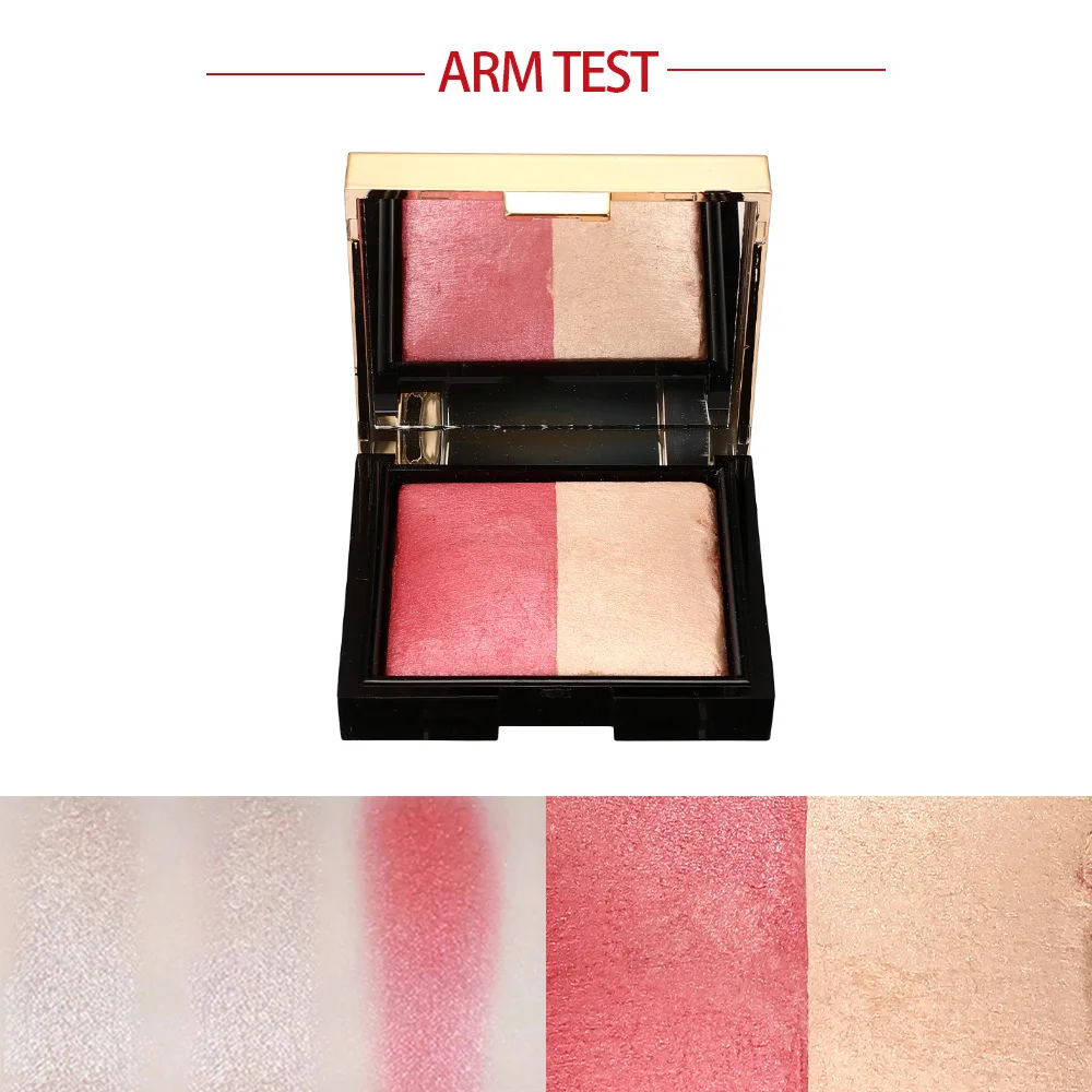 Akiaco Professional OEM Factory Of High Quality Beauty Makeup Custom Cosmetics Blush And Highlighter Palette Cream Blush