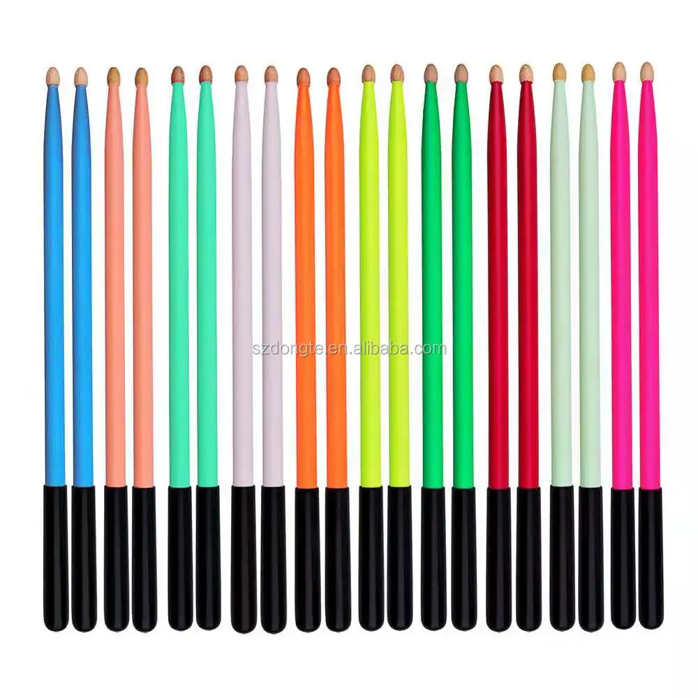 2023 OEM 5A Custom Wholesale Painting Drum Sticks Best Chinese Hickory Instrument Maple 7A Model Drumsticks