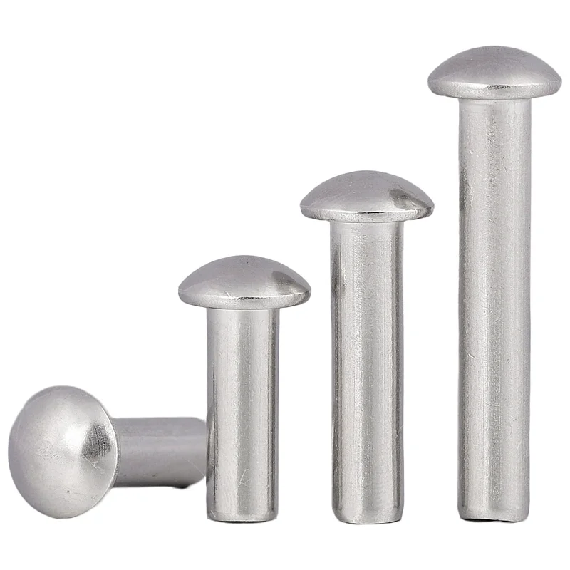 Din 660 Solid Rivet High Quality Stainless Steel 304 316 Half-Round Head Solid Rivet Mushroom Rivet Single Side